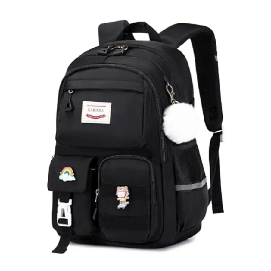 

Girls Backpack for Teenage Elementary Middle High School Backpacks Lightweight Water Resistant Bookbag Multiple Compartments la