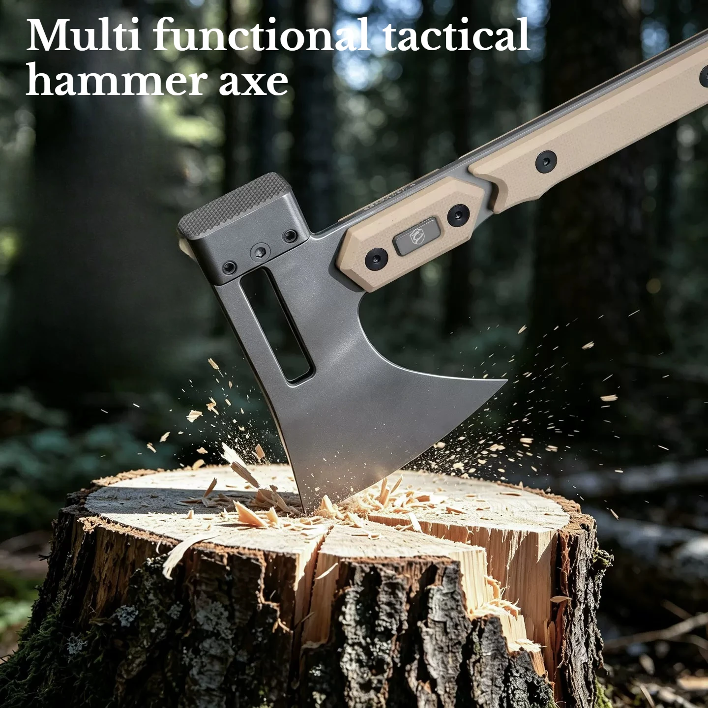 Multi Functional Tactical Hammer Axe Portable Outdoor Camping Adventure Emergency Equipment DC53 Steel
