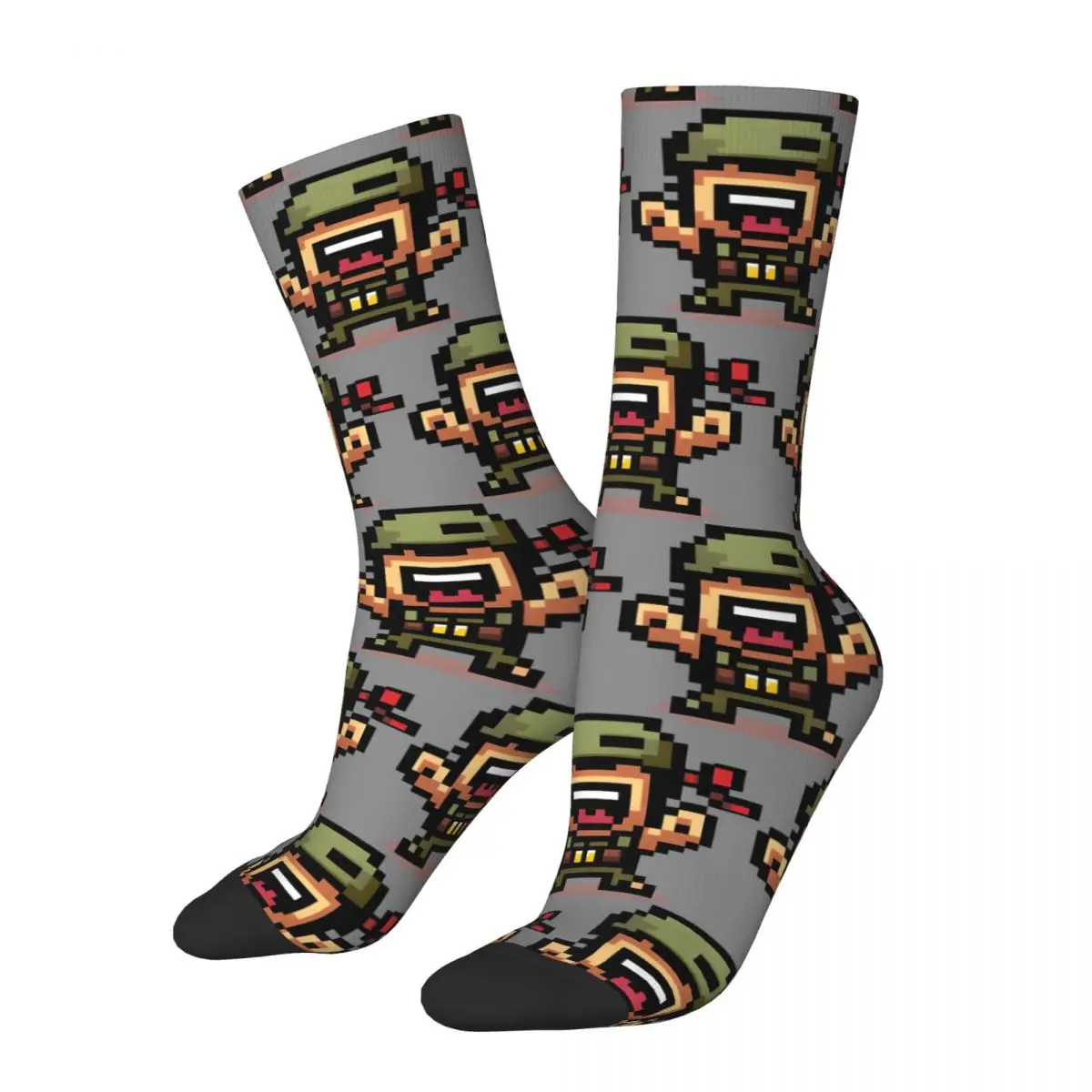 Funny Crazy compression Sign Sock for Men Hip Hop Harajuku M-Metal Slug Happy Quality Pattern Printed Boy Crew Sock Novelty Gift