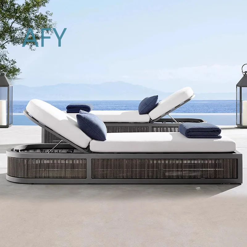 Outdoor Lounger for Pool Patio Garden Hot Tub Villa Resort Backyard Swimming Pool Waterproof UV Resistant Beach Chair