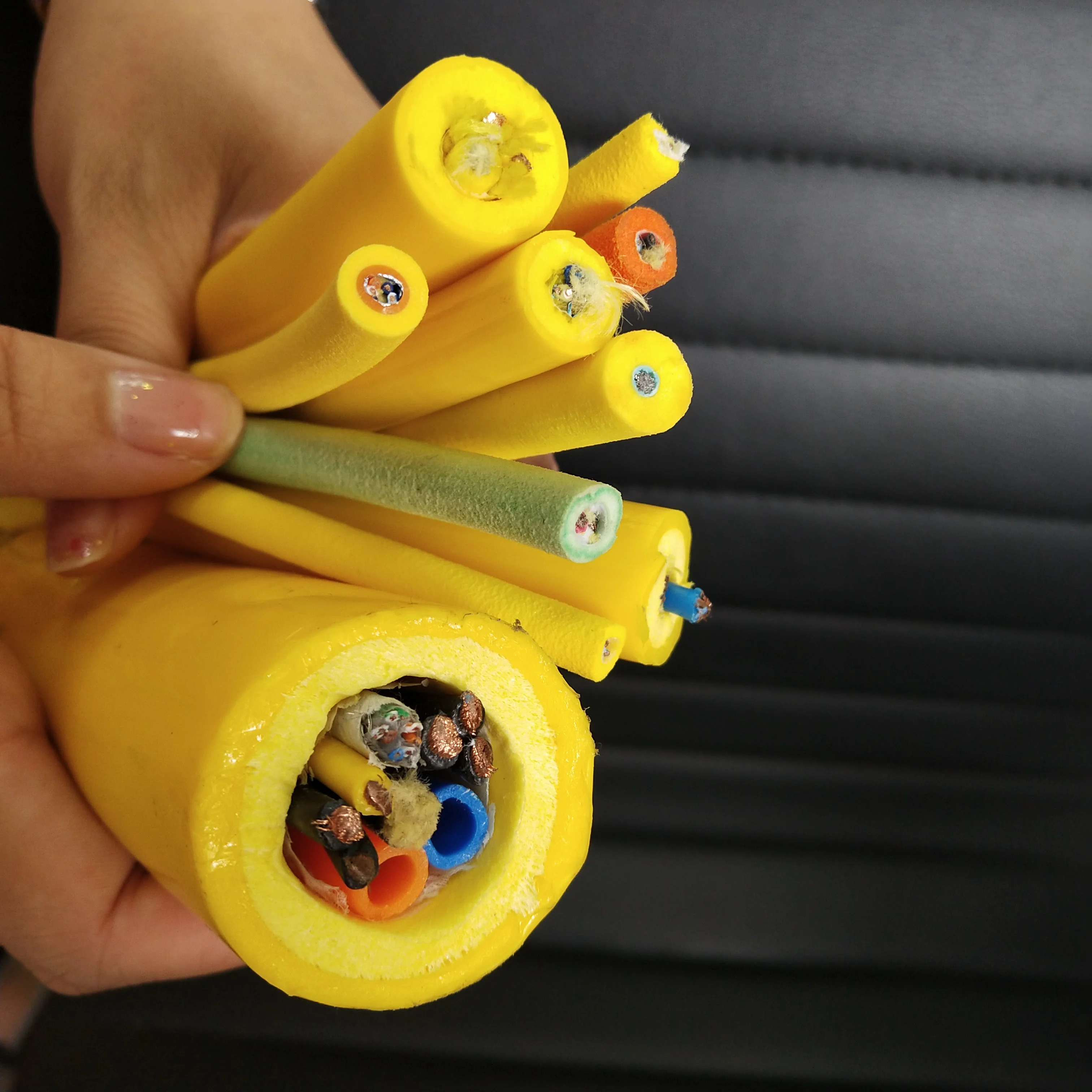 

4-Core neutral buoyancy cable for underwater robot rov tether with signal and power cord