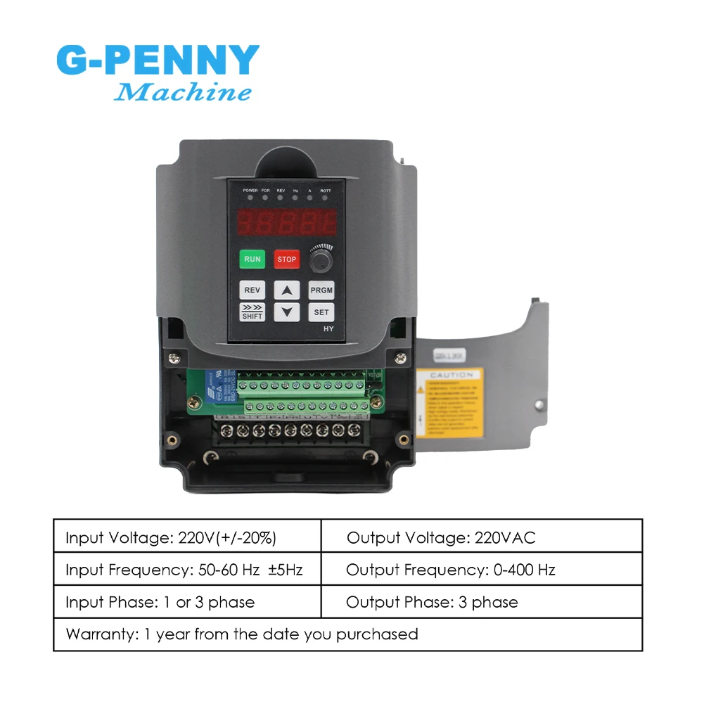 Imagem -03 - Vfd Frequência Variável Drive Inversor Cnc Driver Motor do Eixo Controle de Velocidade Vfd 1hp ou 3hp Input 3hp Output 220v 3.0kw