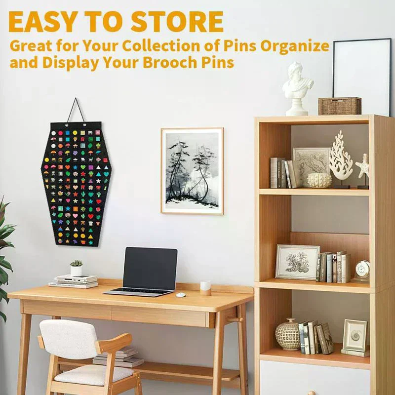 New Wall Mounted Jewelry Bag Jewelry Display Felt Earrings Storage Bag Necklace Ring Jewelry Organizer Packaging
