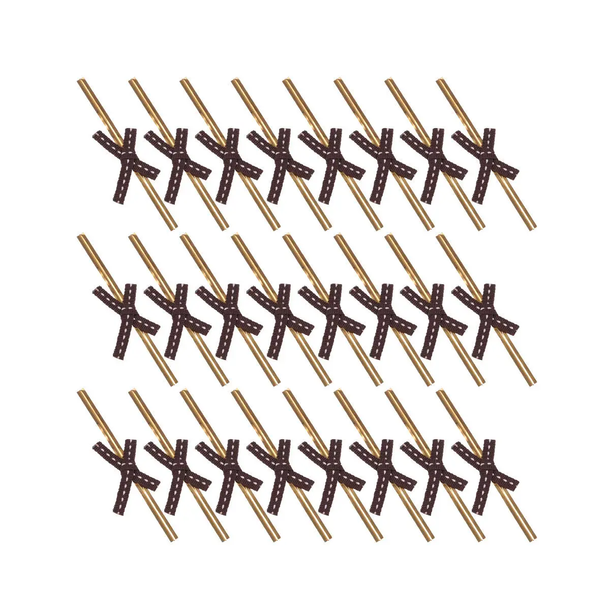 50pcs Baking Twist Ties Eco-Friendly Metal Wire Food Sealing Wrappers For Party Cake Shop Gift Packaging Coffee Color Baking Bag - view 4