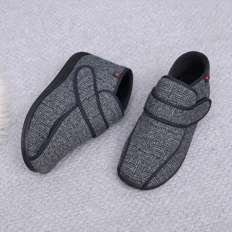 New winter fashion thermal cloth shoes diabetes shoes fat wide high instep feet wear soft and comfortable Large size 35-49