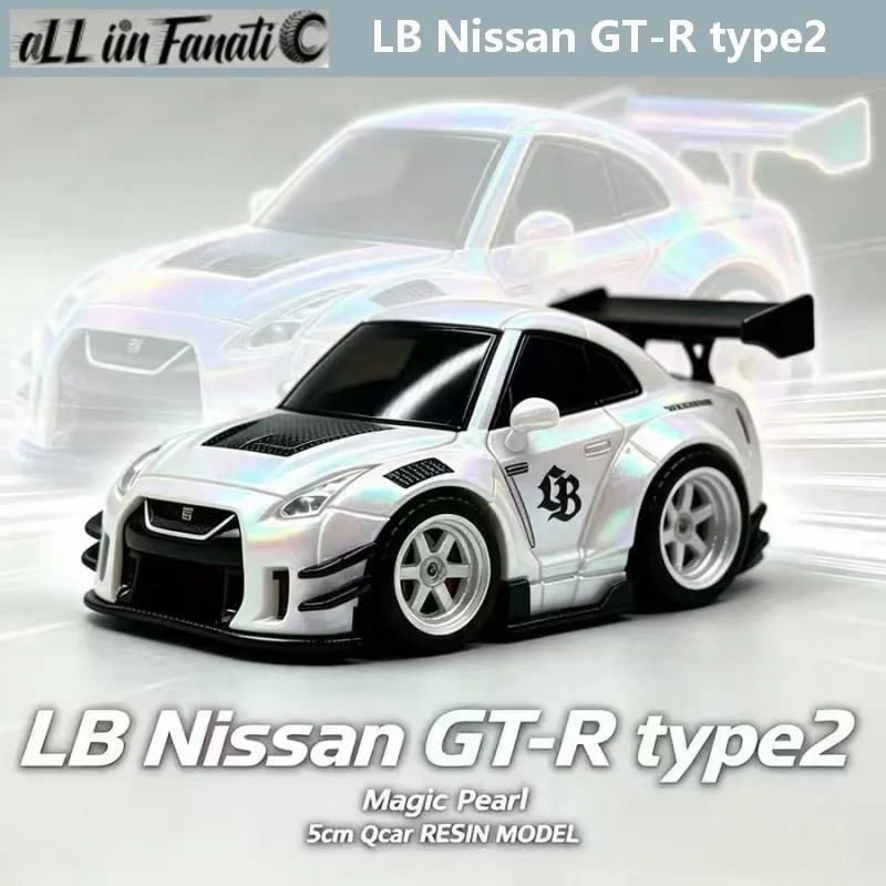 All in Fanatic 1:64 Q Chibi Lb Widebody  GTR35 911 GT3 R Resin Car Model Car Toy Collection Model Christmas Gift  Gifts for Men