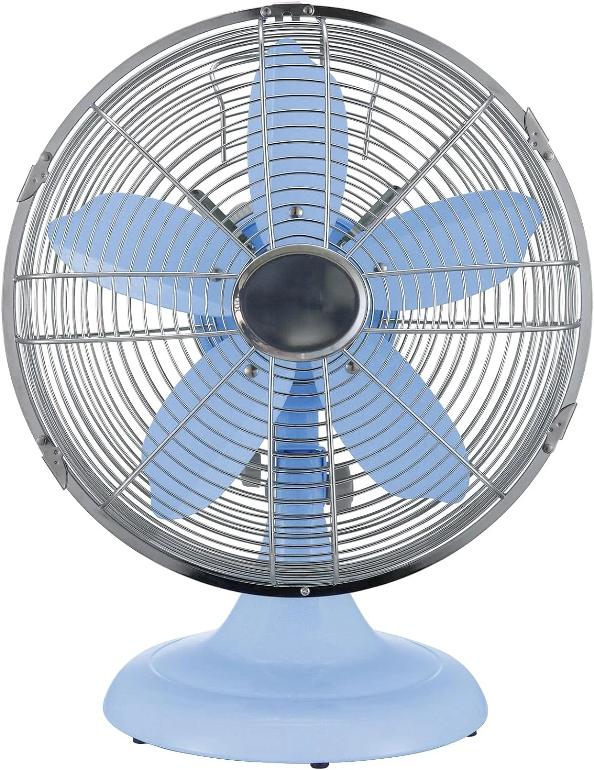 

Crimson All-Metal 12-Inch Retro Table Fan with Powerful Cooling and Quiet Operation, Perfect for Home or Office Use