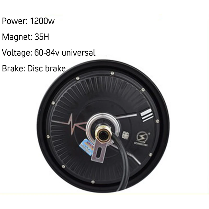 Imagem -06 - Veículo Elétrico Modificado Cubo da Roda Freio a Disco Economia de Energia 10 Motor 1200w 60v84v 35h