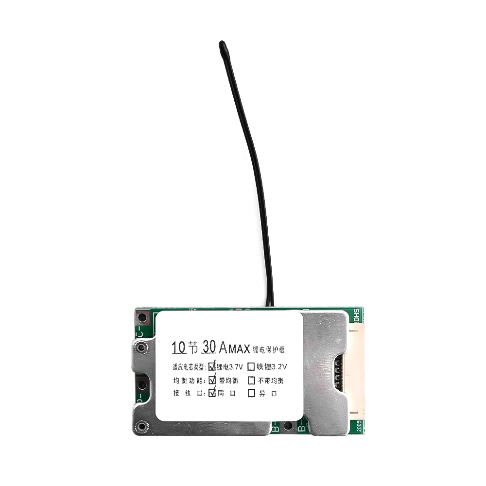 10S 36V 30A BMS Lithium Battery Board PCB 18650 Battery Balanced Protection Circuit Board Li-ion Cell Balancer for Electric Car image 2