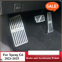 For Xpeng G6 2023 2024 2025 Car Accelerator Pedal Cover Aluminum Alloy Anti-Slip Brake Pedals Footrest Pad Interior Accessories