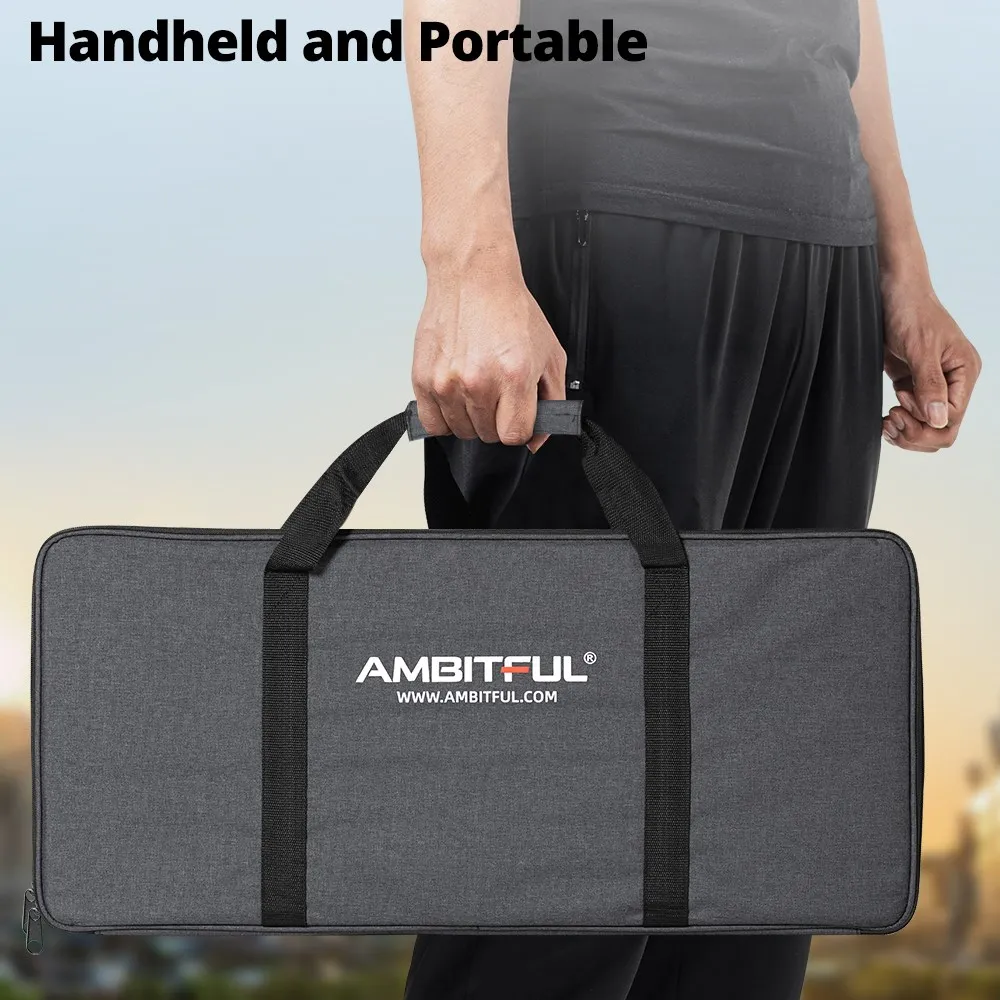 AMBITFUL new PB-06 Portable Carry Bag Studio Flash Light & Trépied Light Stand Carry Bag for Photography Studio Flash Bag Analyste
