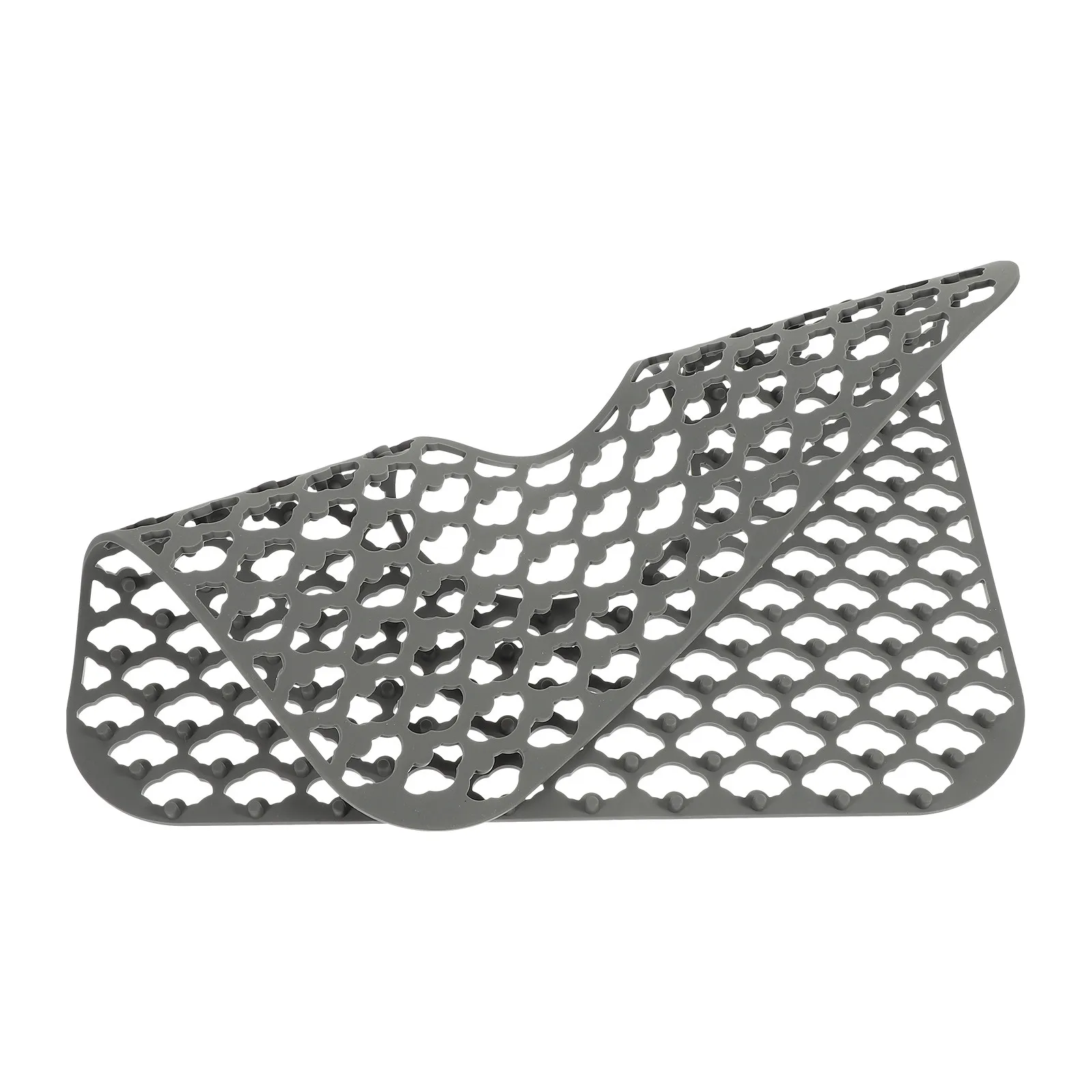 

Sink Draining Mat Silicone Non-Slip Hollow Drain Pad for Kitchen Sink Countertop Heat Insulation Scald Protection Dish Drying
