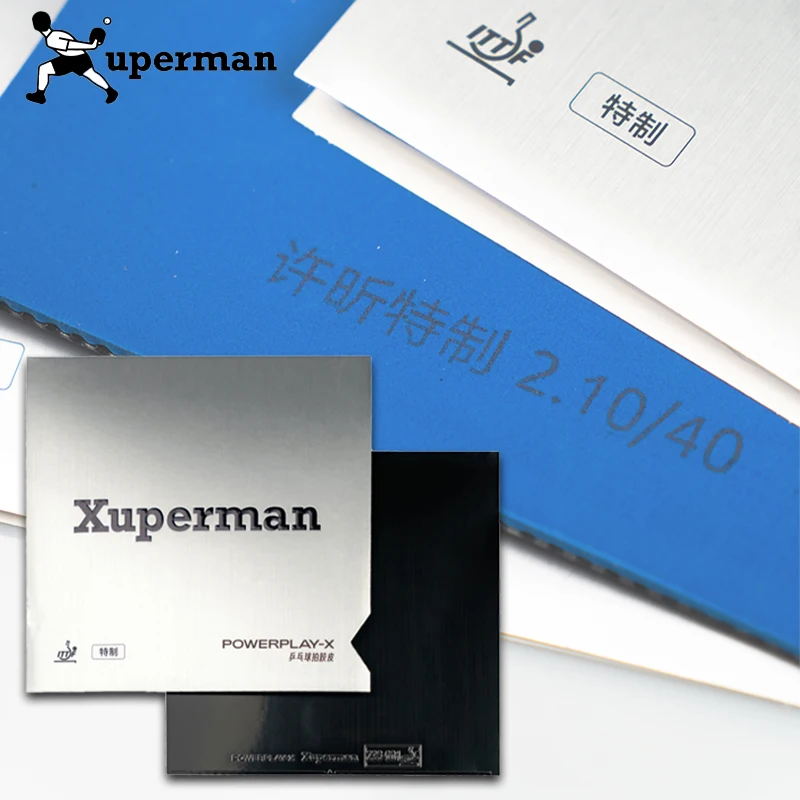 XUPERMAN Special Made Pre-Boosted Table Tennis Rubber Pips-in Sticky Table Tennis Racket Rubber Arc Fast Attack ITTF Approved