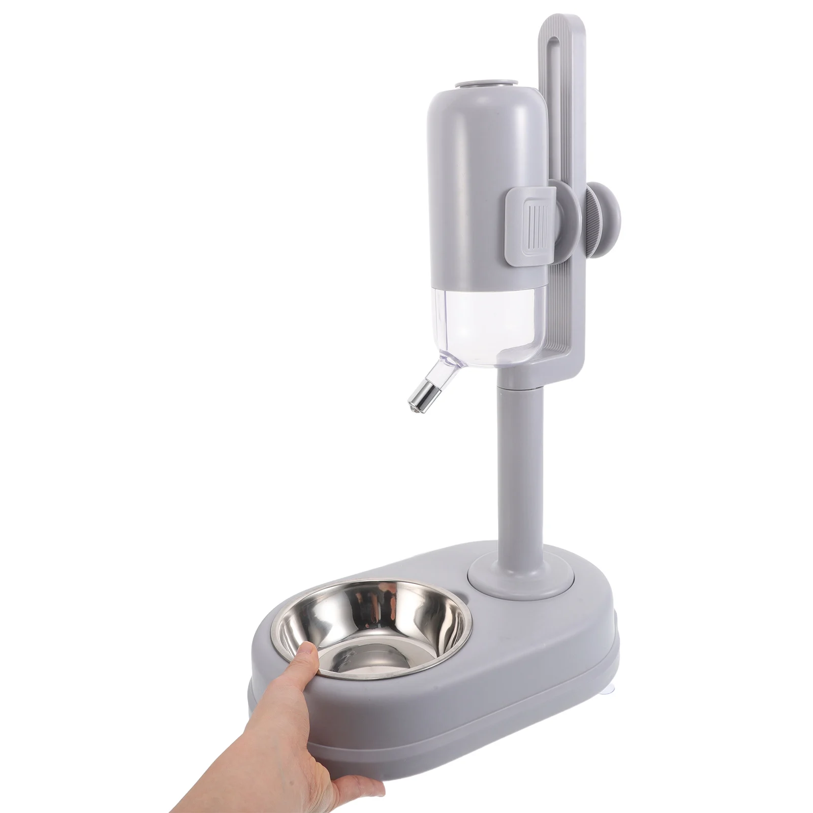 

Dual-use Pet Diet Feeder Water Dispenser Automatic Cat Dog Bowl Space-saving Hanging Cage Type Design Small Puppy Bowls