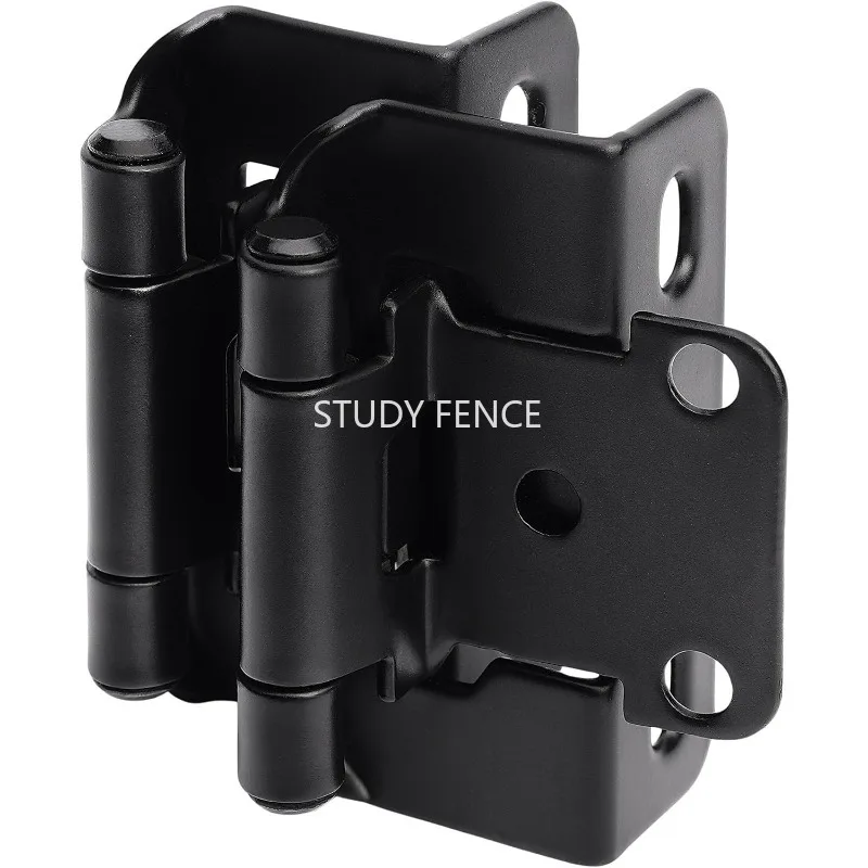 10/20PCS Silvery/Black Metal Cabinet Hinges Semi Concealed Spring Hinges for Kitchen Cupboard Door Cabinet Hardware Hinge