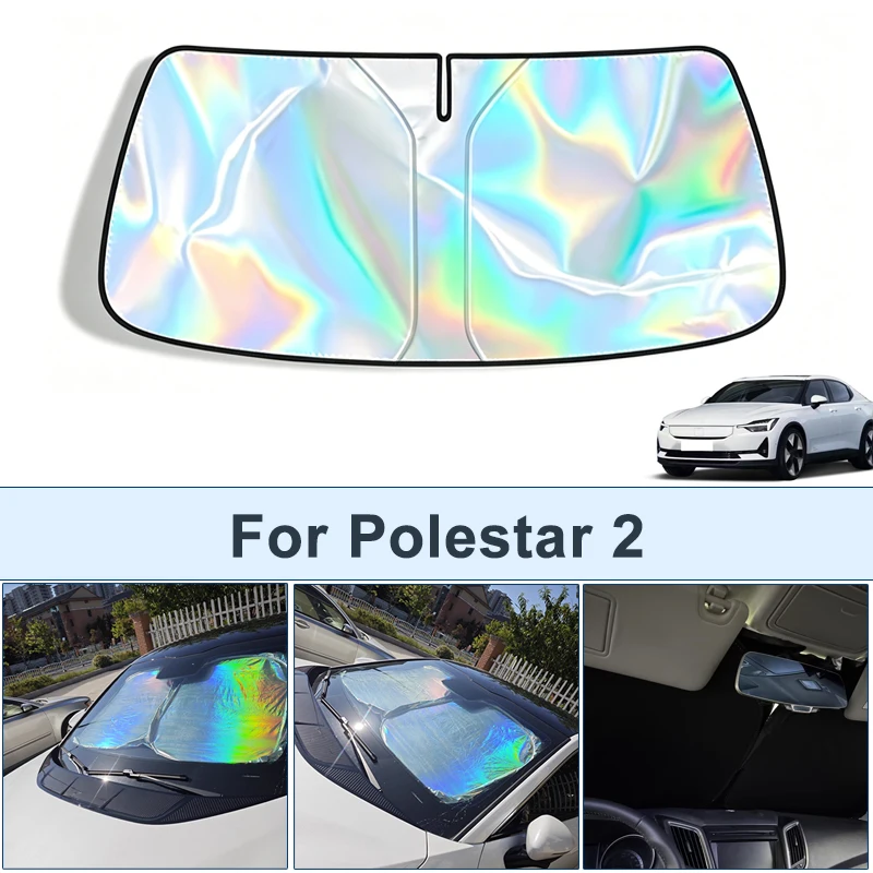 

Foldable Front Windshield Sun Shade For Polestar 2 UV Reflective Sun Protection Cover Car Interior Accessories