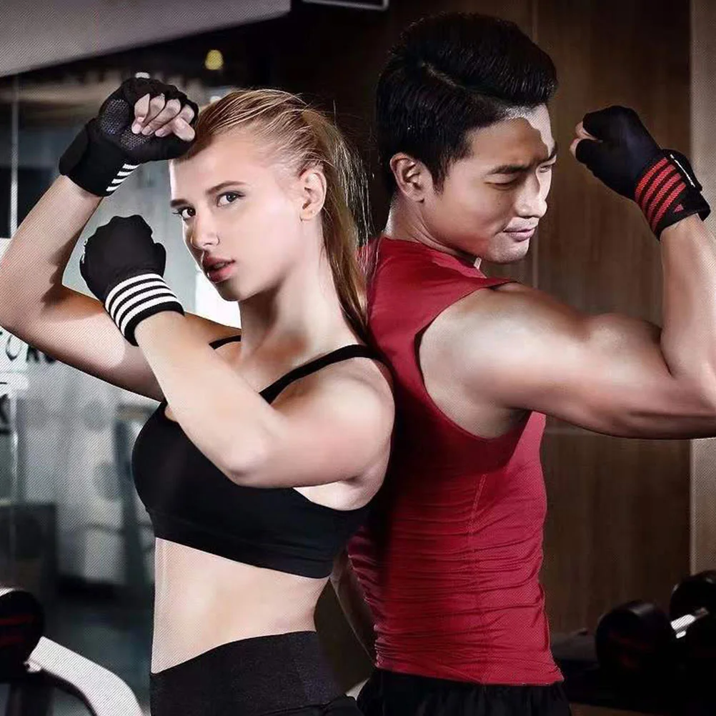 

1Pair Sun Protective Cooling Gloves Half Finger Anti-Sweat Shockproof Cycling Gloves for Men Women Outdoor Use