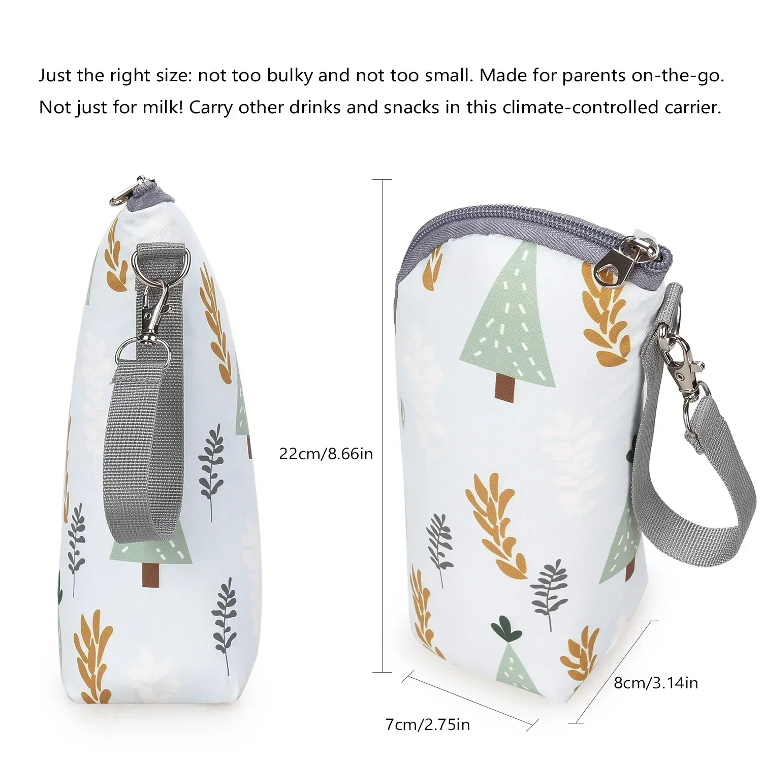 Babyflaschenwärmer-Tasche, tragbare Isolier-Tasche aus Aluminiumfolie für Babyflaschen, Hängetasche für Kinderwagen zum Aufbewahren von Bechern – Detail 10