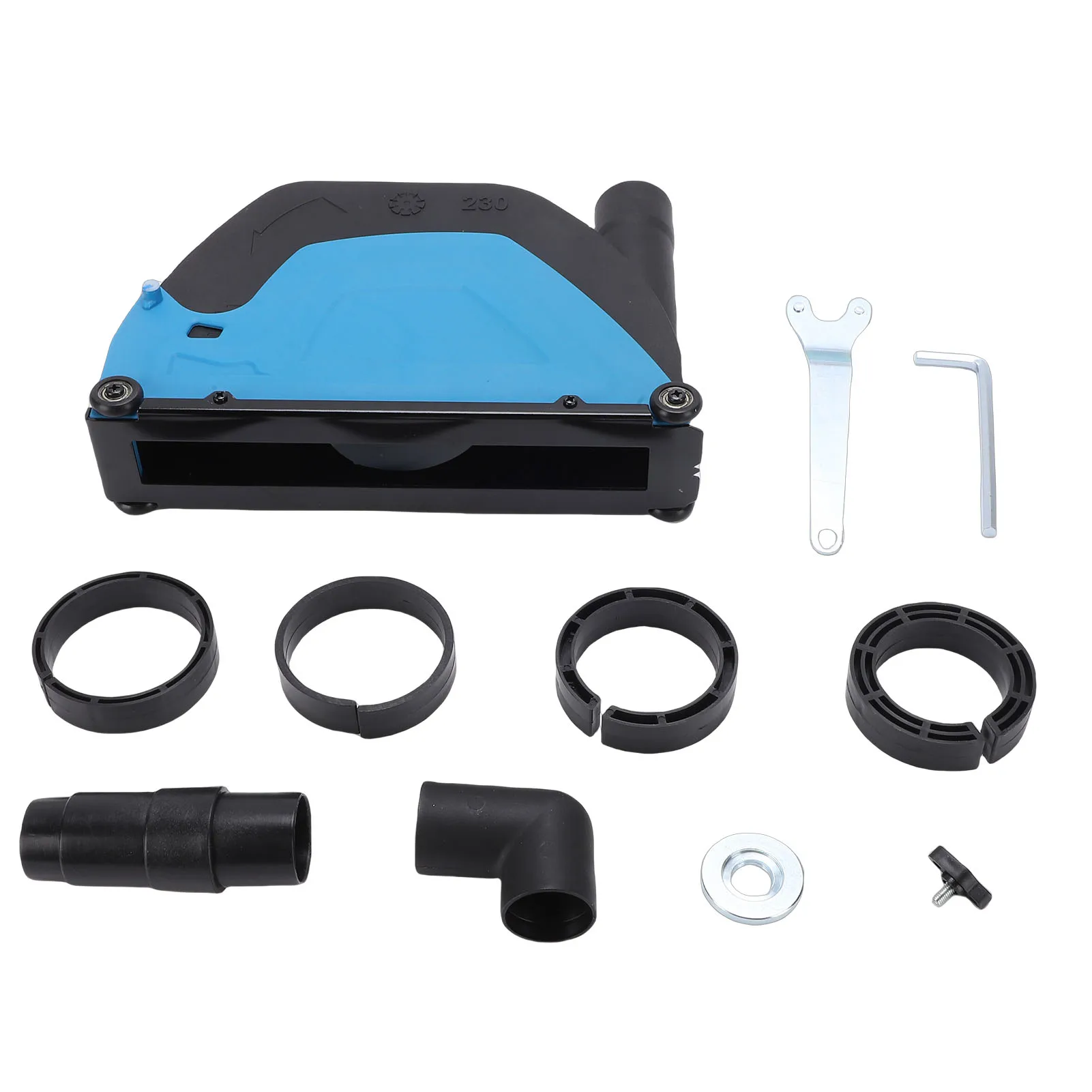 Angle Grinder Cutting Dust Shroud Adjustable Depth 9 Inch Cutting Dust Cover for 180-230 Type Angle Grinder