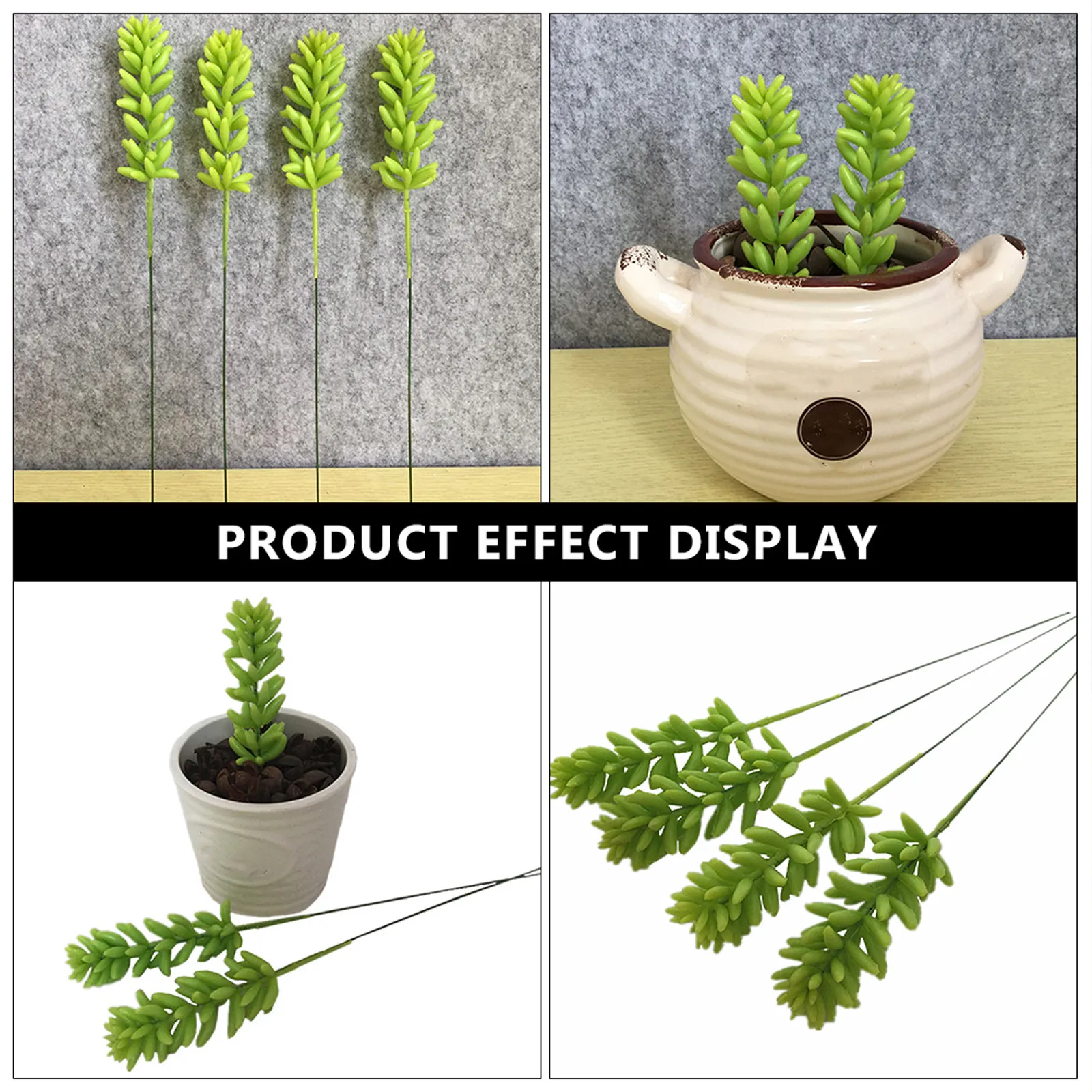 6Pcs Lifelike Artificial Succu - Home Bathroom Shelf review and price