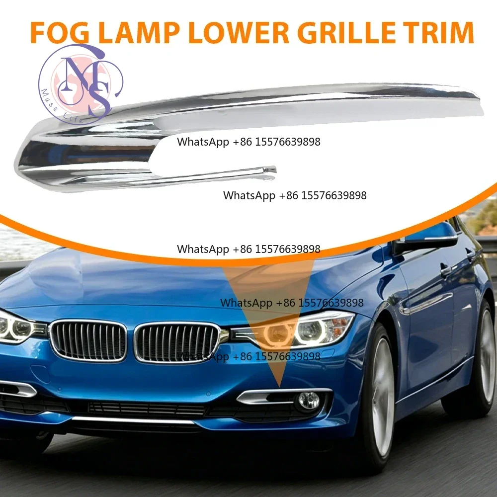 ZOCI-FOR- Fog Lamp Lower Grille Trim 51117279695 51117279696 For BMW 3 Series F30 F31 Pre-LCI Modern Line 2012-2015 Left Right