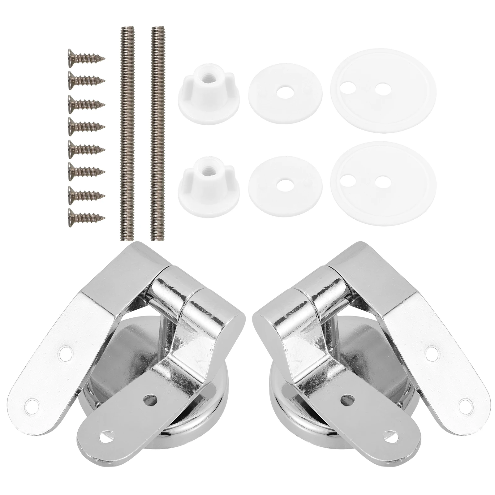 

Toilet Seat Hinges Zinc Alloy Soft Closing Durable Anti Rust Strong Load Bearing Bathroom Accessories Toilet Cover Hinge Fixing