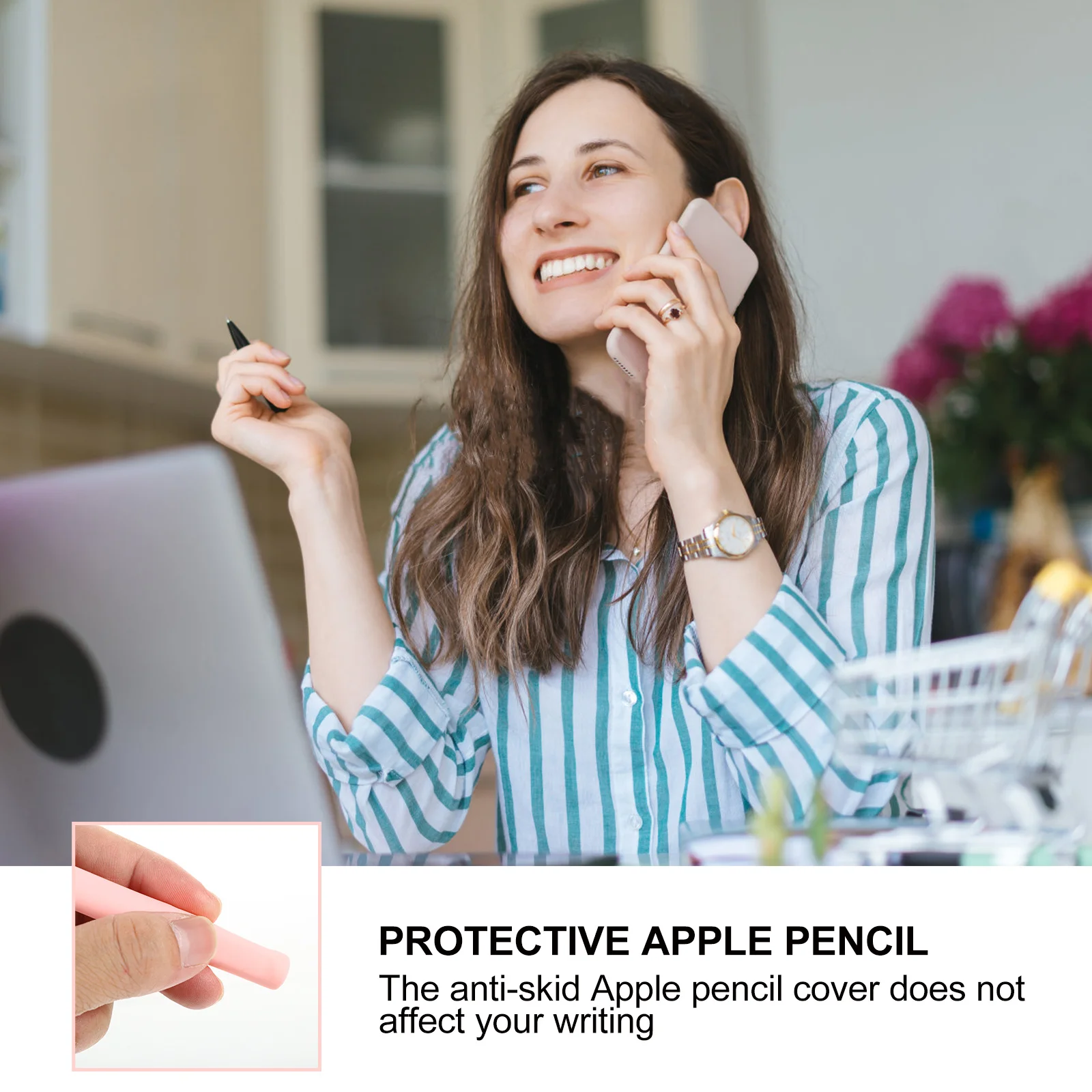 

Silicone Stylus Pen Cover For Pencil 1St Generation Anti-Skid Protective Case Pencil Accessories Tablet Stylus Pen