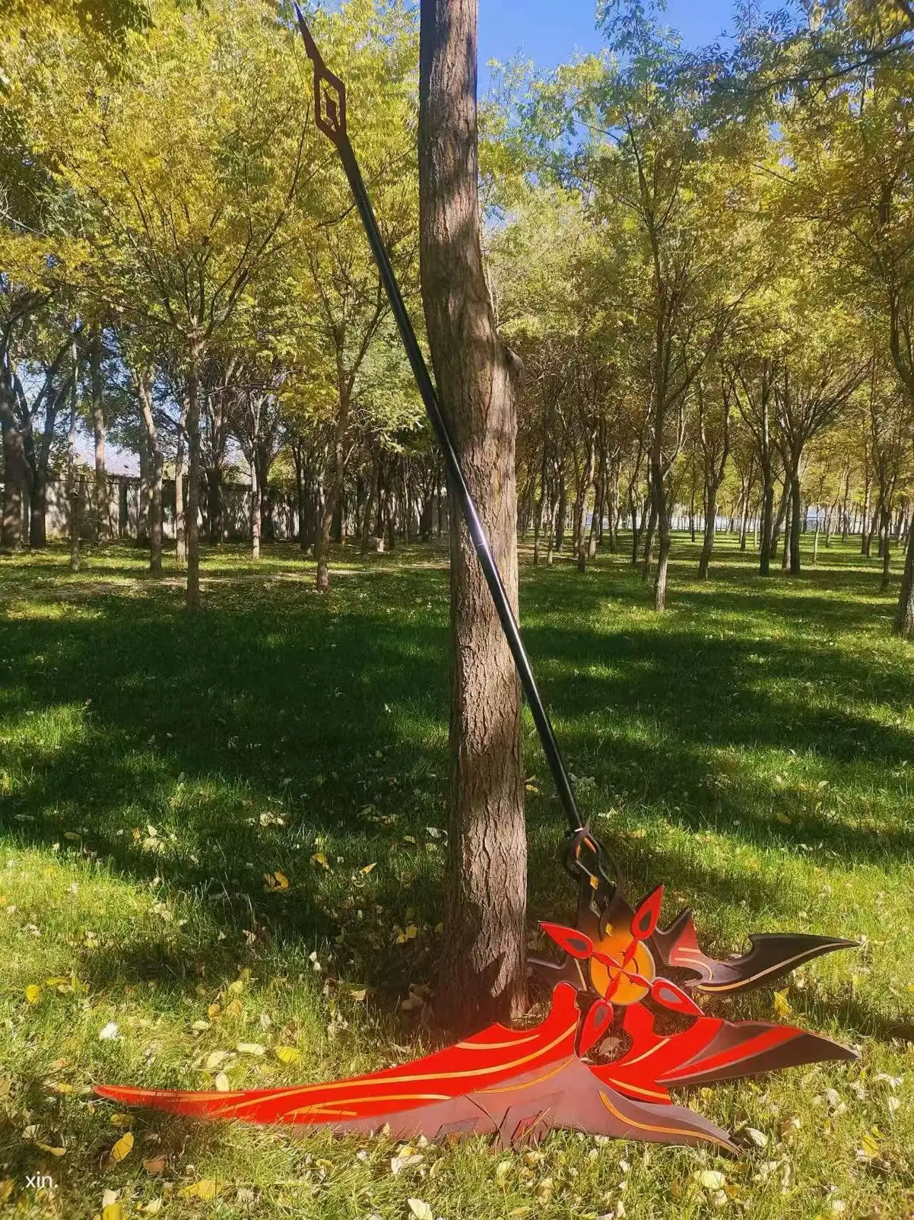 アルレッキーノ発光鎌武器ゲーム原神インパクトコスプレ小道具ハロウィンクリスマスファンシーパーティーコスチュームアクセサリー