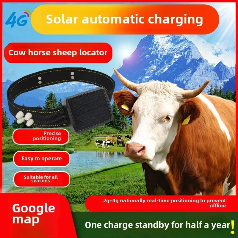 Horse Locator, Animal Solar Style GPS Tracker, Livestock Grazing, Cattle, Sheep and Horse Grazing, Find Location To Prevent Loss