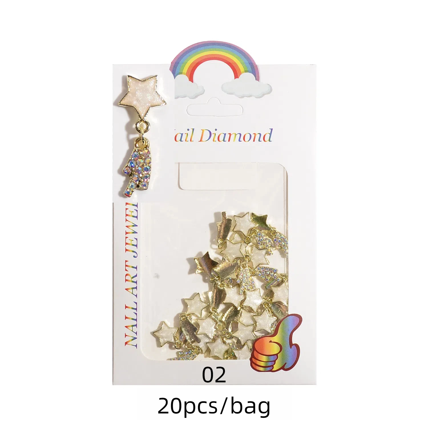 Trending 3D Star Nail Decor Legering Ster Hangers met Micro Set Diamanten Perfecte Vijfpuntige Ster Nagel Versieringen Charms