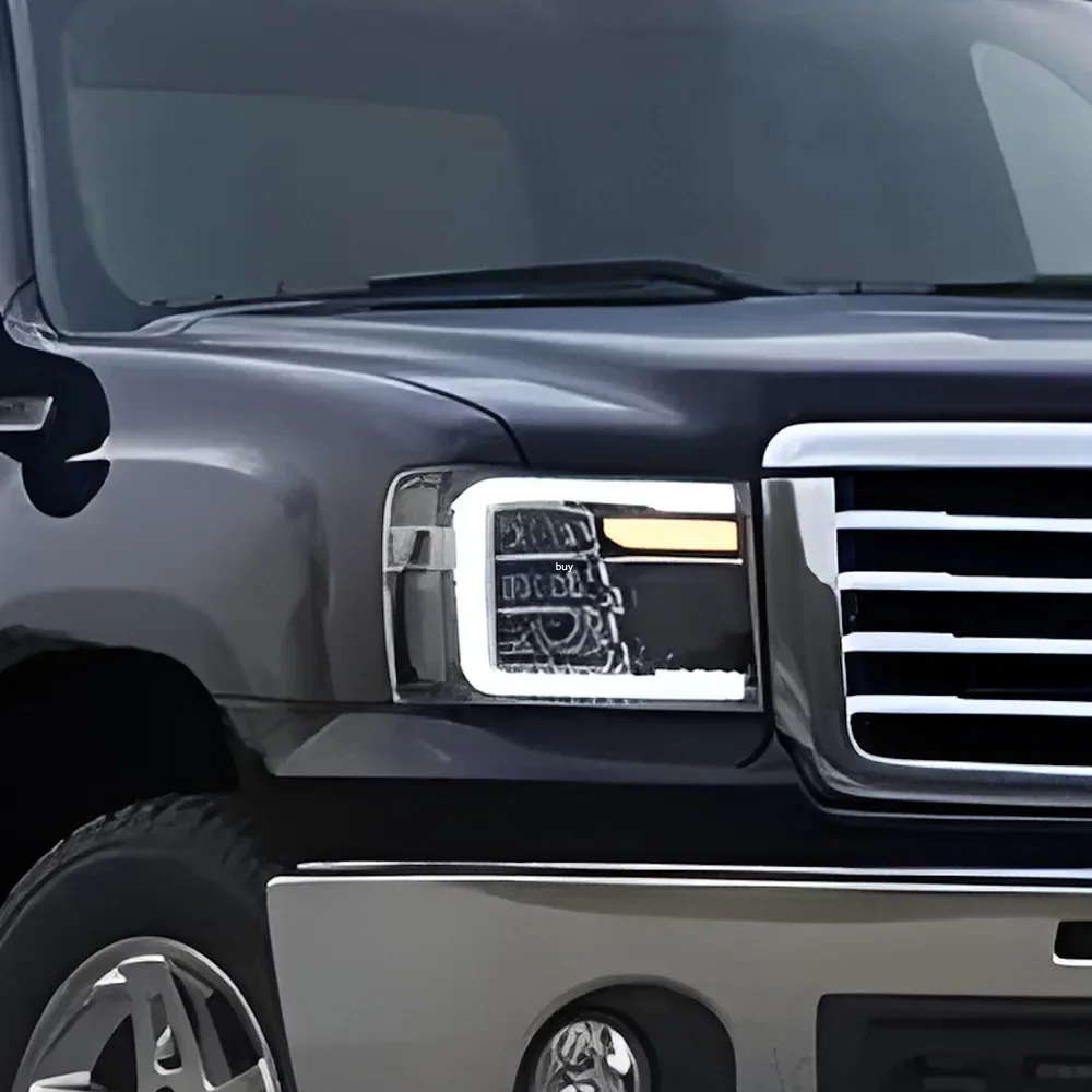 

Для GMC Sierra 2007-2013: Комплект для модернизации фар — высококачественные светодиодные динамические проекционные линзы, аксессуары для передних фар