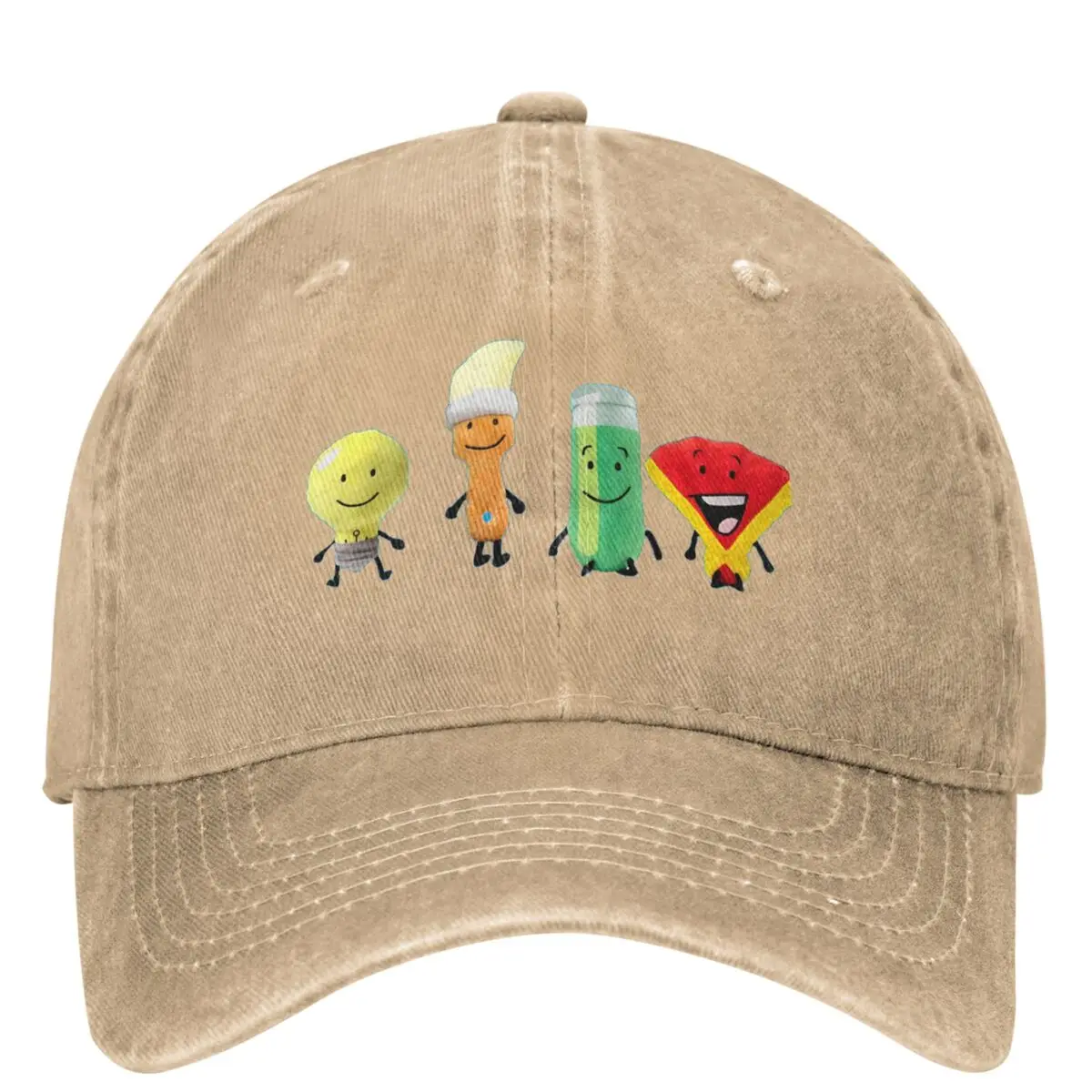 BFDI Inanimate Insanity All Characters Baseball Cap Outdoor Sport y2k Funny Trucker Dad Hat Men Streetwear Sunshade Snapback Cap