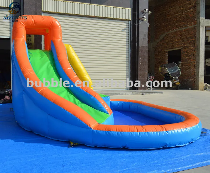 Commerical Inflatable Bouncy Slide Water Slider with Pool for sale