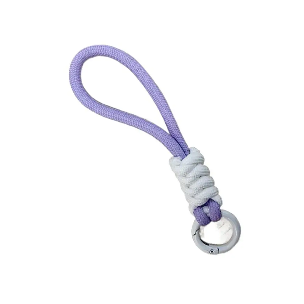 

Anti Lost Braided Rope Keychain Creative Multicolor Colorful Knot Pendant Soft Strap Braided Lanyard Keyring Car Key Pendant