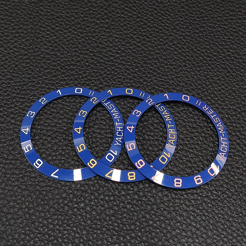 38mm/40mm/42mm Watch bezel  Blue Sloping Ceramic Watch bezel Insert  Replacement Part Accessories