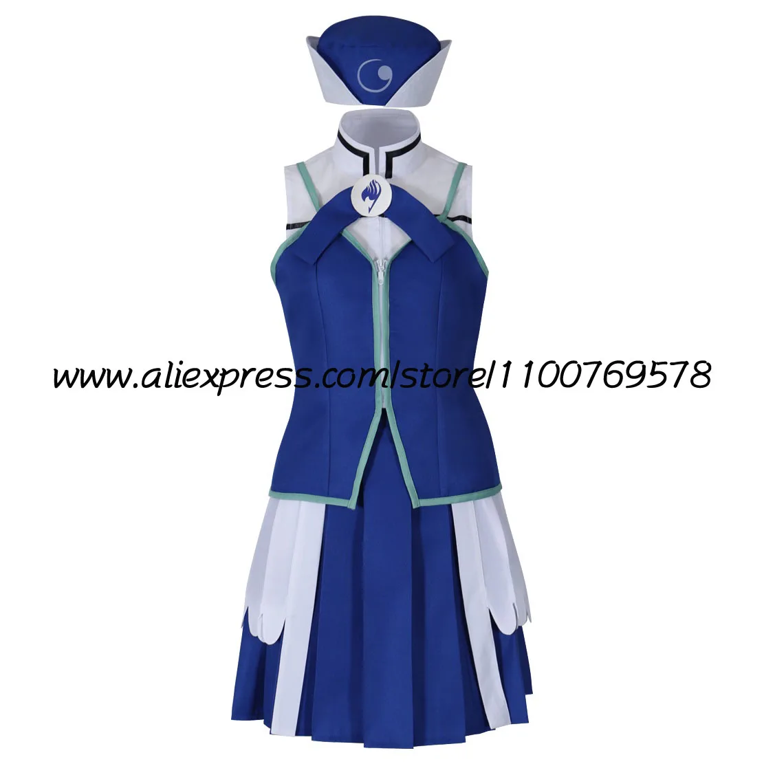 Custom size New Juvia Lockser Girls Uniform Costume Cosplay Women Full Set