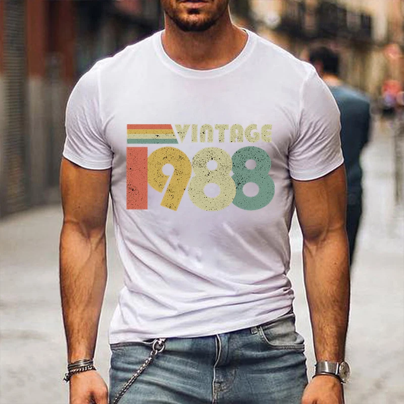 40th Birthday Gift for Women Men Vintage 1980 To 1989 Women's T-Shirt Retro 1985 Tee Clothes 1980 1989 Classic Tops