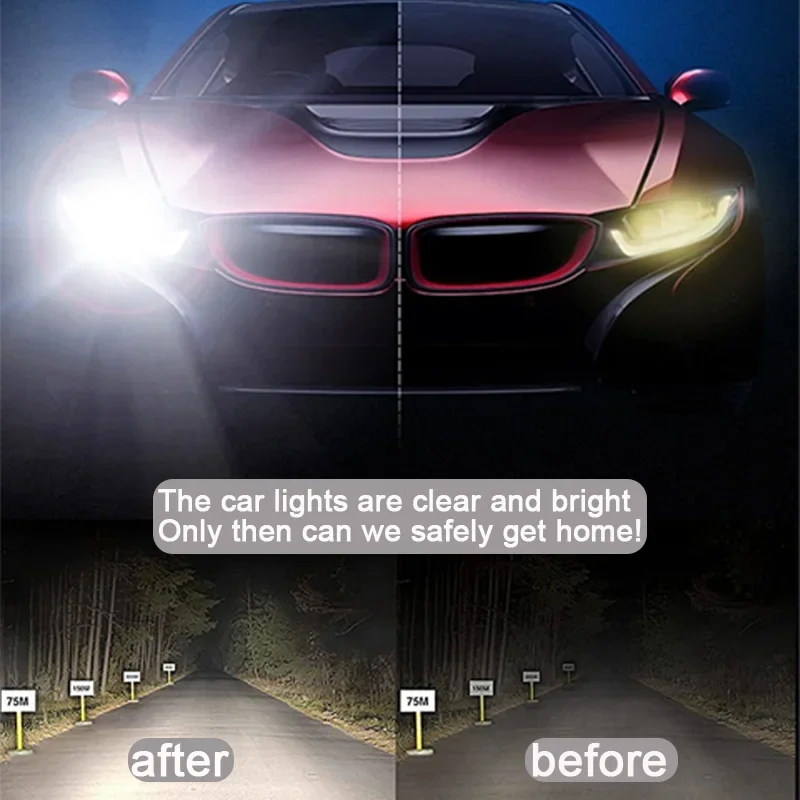 Autolichtherstellende vloeistof Verwijderen van oxidatie Vuil Draagbare koplampreparatie Polijstvloeistof voor autorekoplamprestauratie