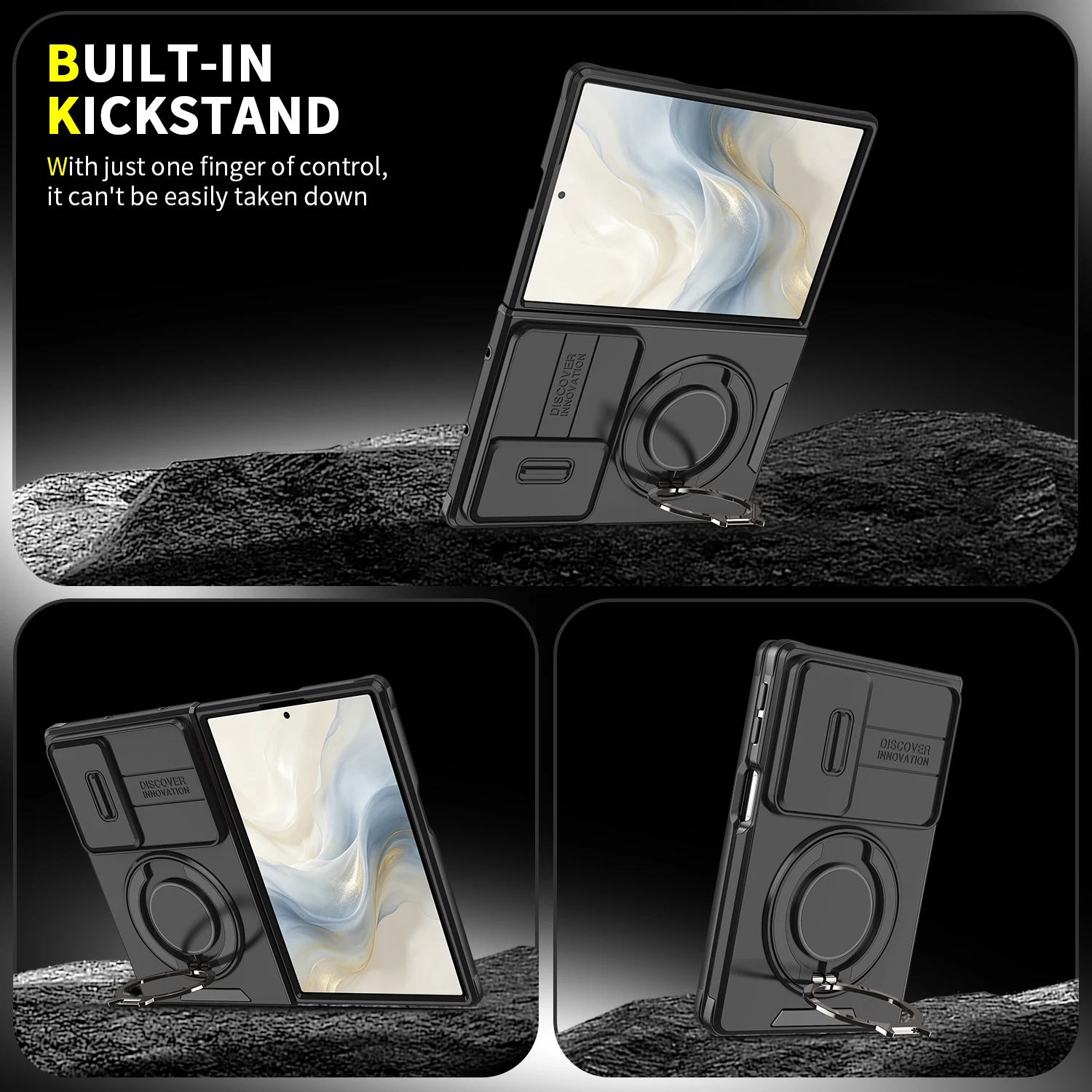 Folding Kickstand Cell Phone Case for Samsung Galaxy Z Fold 8 Fold8 Ultra Fold 7 Fold7