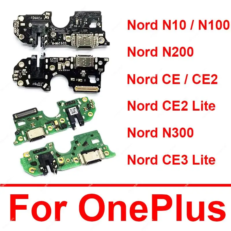 USB Charger Port Board For Oneplus 1+ Nord CE CE2 CE3 Lite N10 N100 N200 N300 5G Charging Jack Dock Board Flex Cable Connector