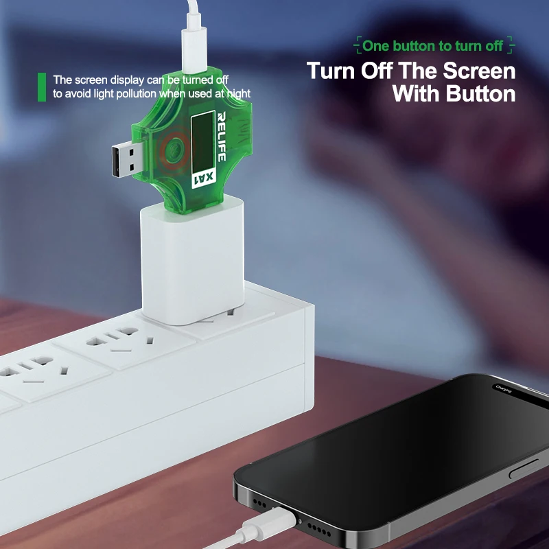 【NEW】RELIFE XA1 Current and Voltage Multi-function Detector Intelligent Identification Voltage / fast Charge Detection Equipment