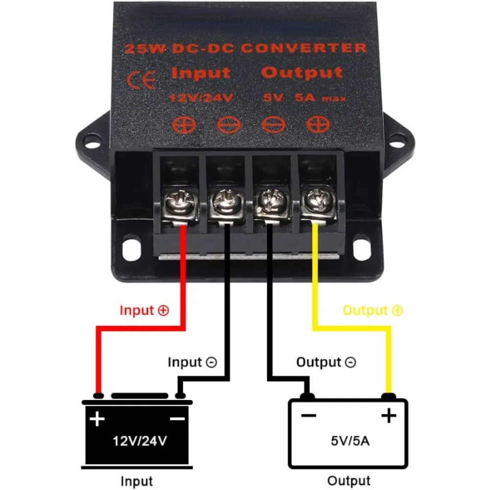 Regulador de Tensão DC Conversor, Carro Step Down Redutor, Transformador Stablizer, CE Certificated, 12V a 5V, 10AMP, 10A, 50W