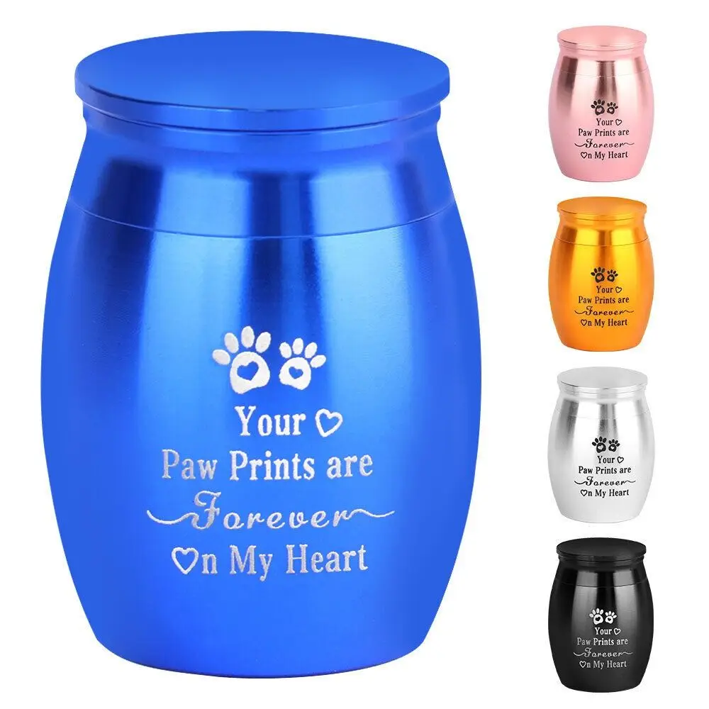 High Quality Stainless Steels Pet Urn Sealed Alloy Cremation Urn Urn Jar Small Dog Cat