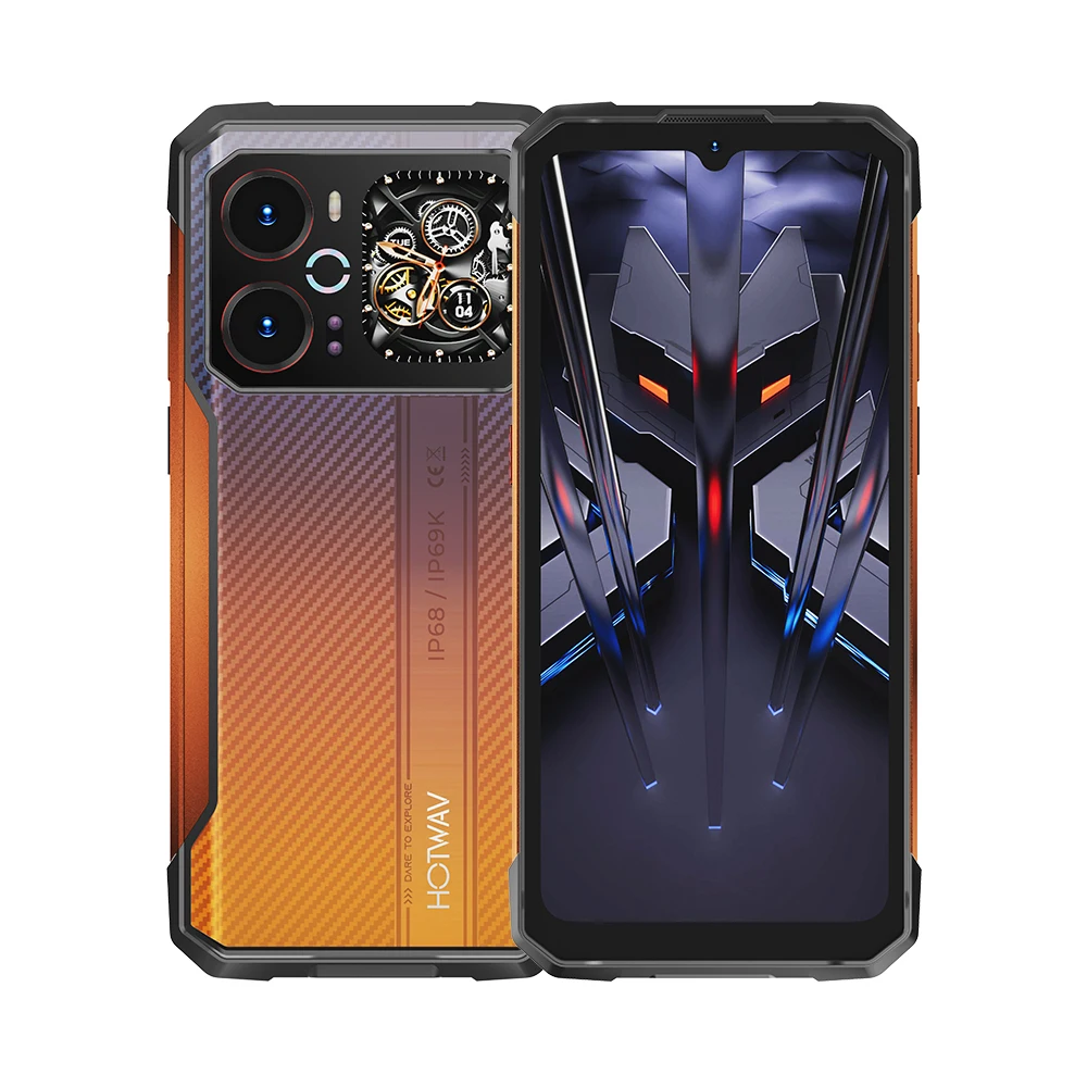 HOTWAV Cyber 18 NFC 8 Гб+256 Гб 4G Rugged Phone 6200 мАч 6.75" 120Hz 64MP Camera Android 16 глобальная версия