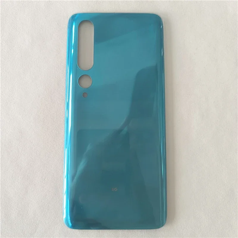 For Xiaomi Mi 10 / Mi 10 Pro 5G 3D Glass Battery Back Cover Rear Door Lid Panel Shell Housing Case With Adhesive Repair Parts