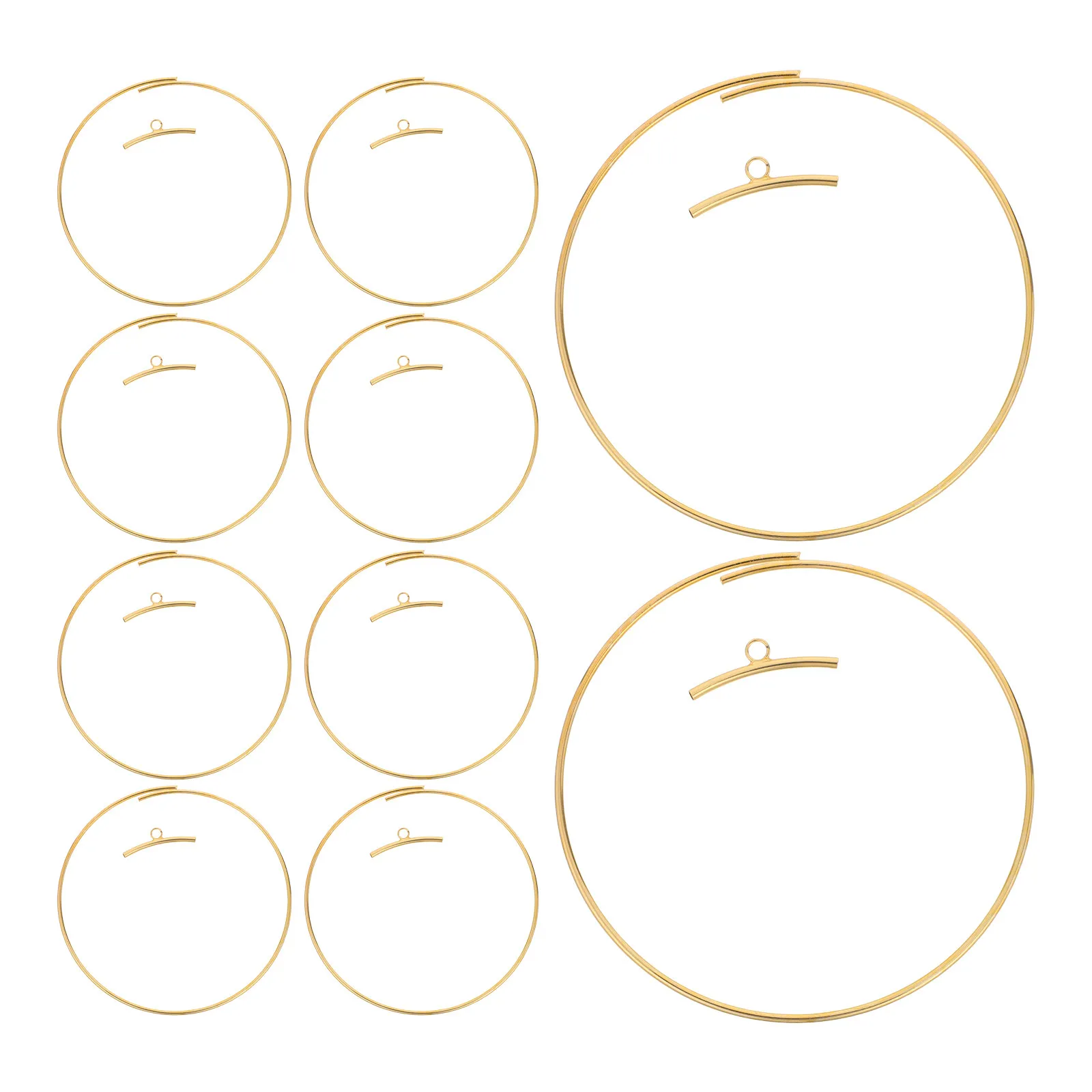 12Pcs Gold Dream Catcher Rings for Wedding Decor