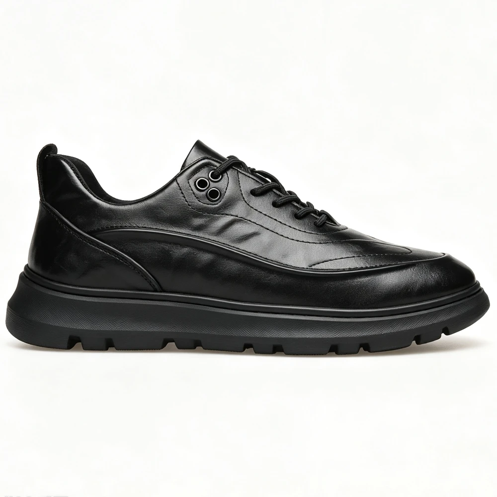 Genuine Leather Shoes Men Casual Comfortable Cowhide Sneakers Office Business Outdoor Walking Luxury Brands Non Slip Footwear