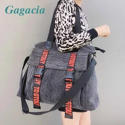 GAGACIA New Black Mesh borse da donna per donna borsa da viaggio borsa a tracolla portatile moda borse da donna di grande capacità 2024 nuovo