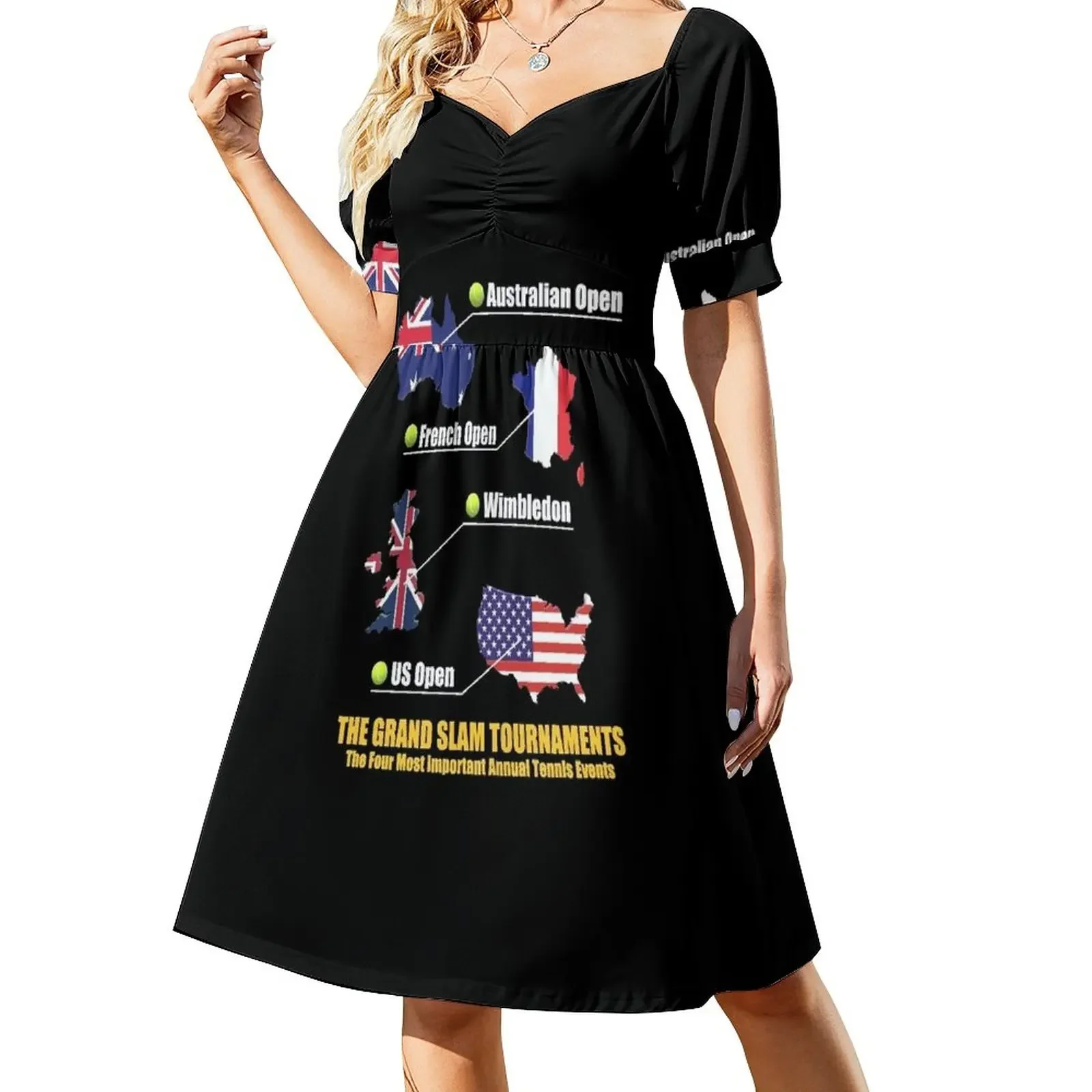 Grand Slam Tournaments-Annual Tennis Events Sleeveless Dress elegant women's sets chic and elegant evening dress Dresses