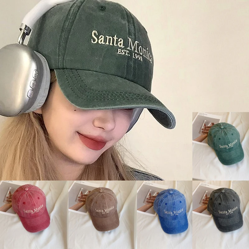 

New Fashion INS Style Letter Embroidered Baseball Cap Vintage Smaller Sun Protection Peaked Sun Hat Outdoor Sports Hip Hop Hats